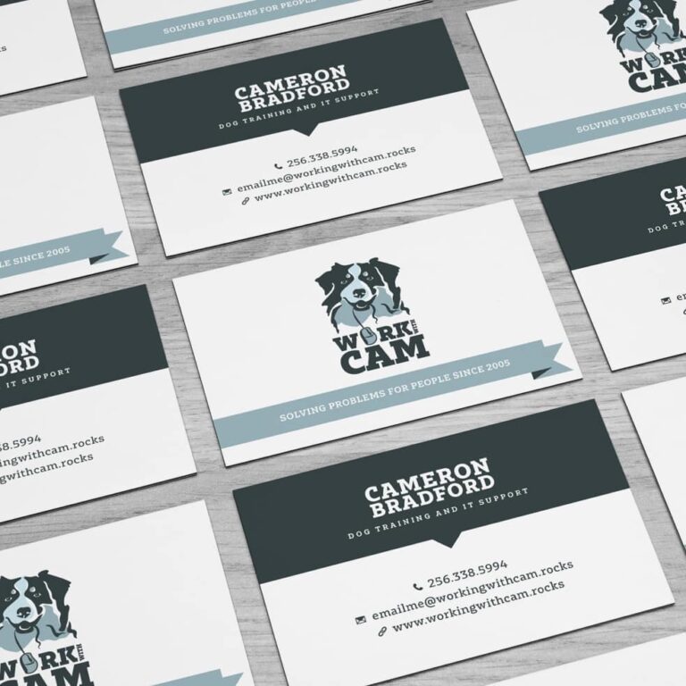Logo and Business Card Design for a Dog Training Expert